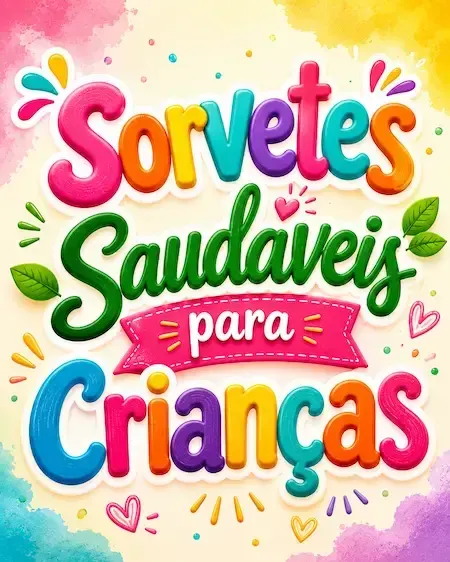 Sorvetes Saudáveis para Crianças