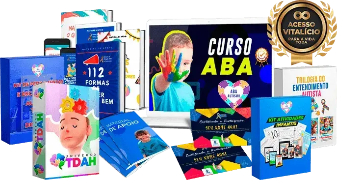 Curso ABA 200 horas e materiais do pacote