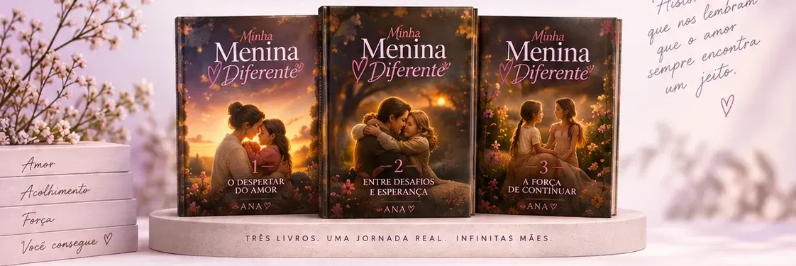 Livros da trilogia Minha Menina Diferente